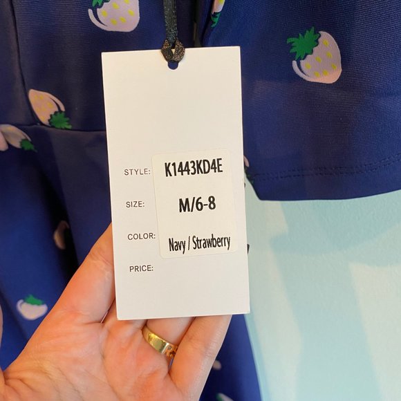 Unique-Vintage Purple and Pink Strawberry Dress - Picture 3 of 5